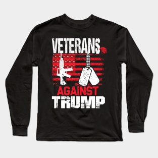 Veterans against trump 2020 election military gift Long Sleeve T-Shirt